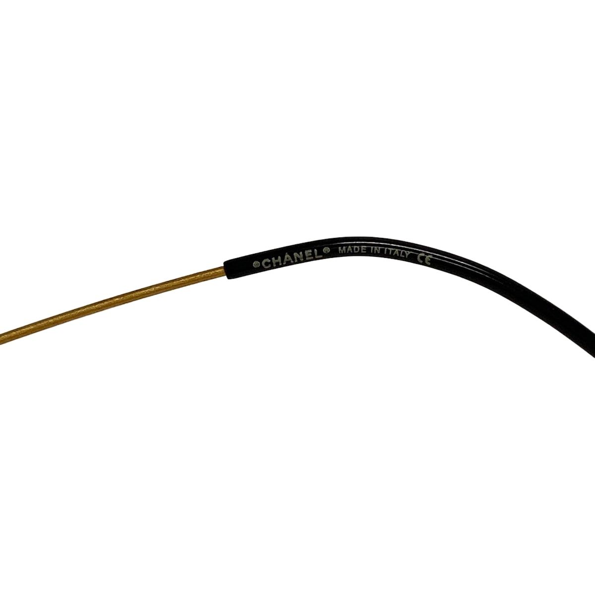 Chanel Sunglasses Dark Brown Gold CC Logo Eyewear — view 4