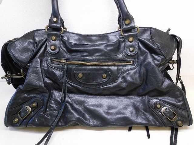 Balenciaga the City 2-Way Black Handbag