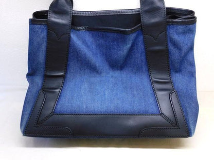 Balenciaga Navy Cabas S Tote Bag Blue Denim Canvas — view 2