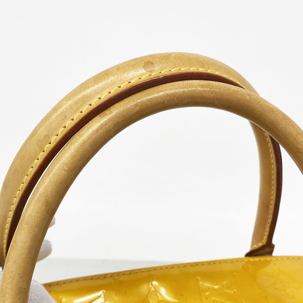 Louis Vuitton Handbag Vernis Tompkins Square Jaune — view 7