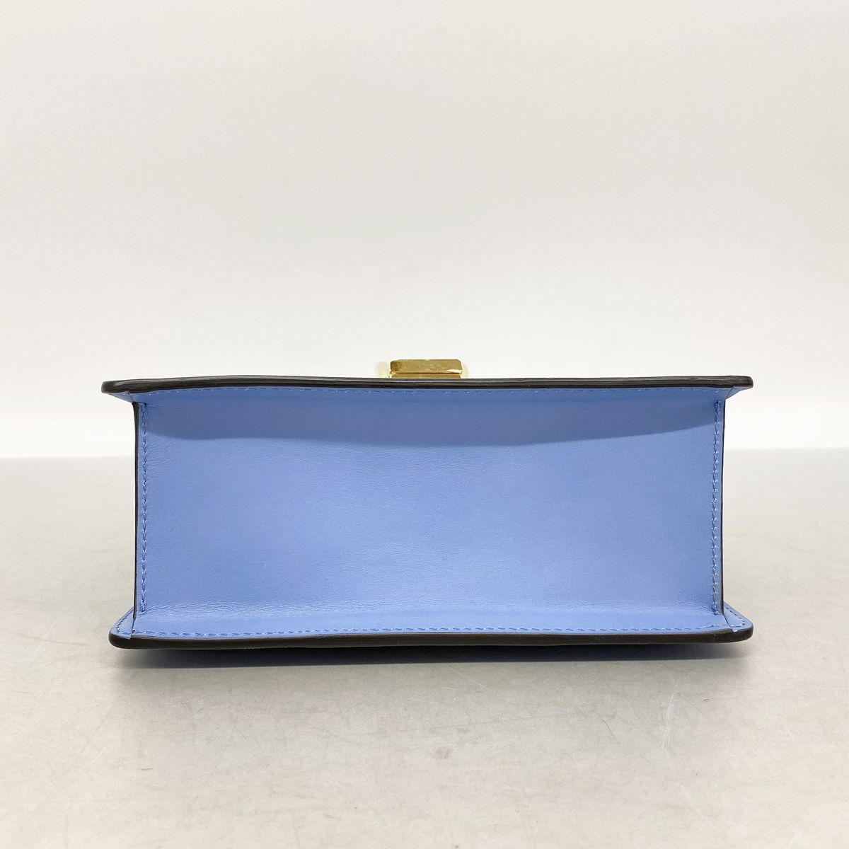 Gucci Handbag Sylvie Leather Blue Gold 2-Way Bag — view 3