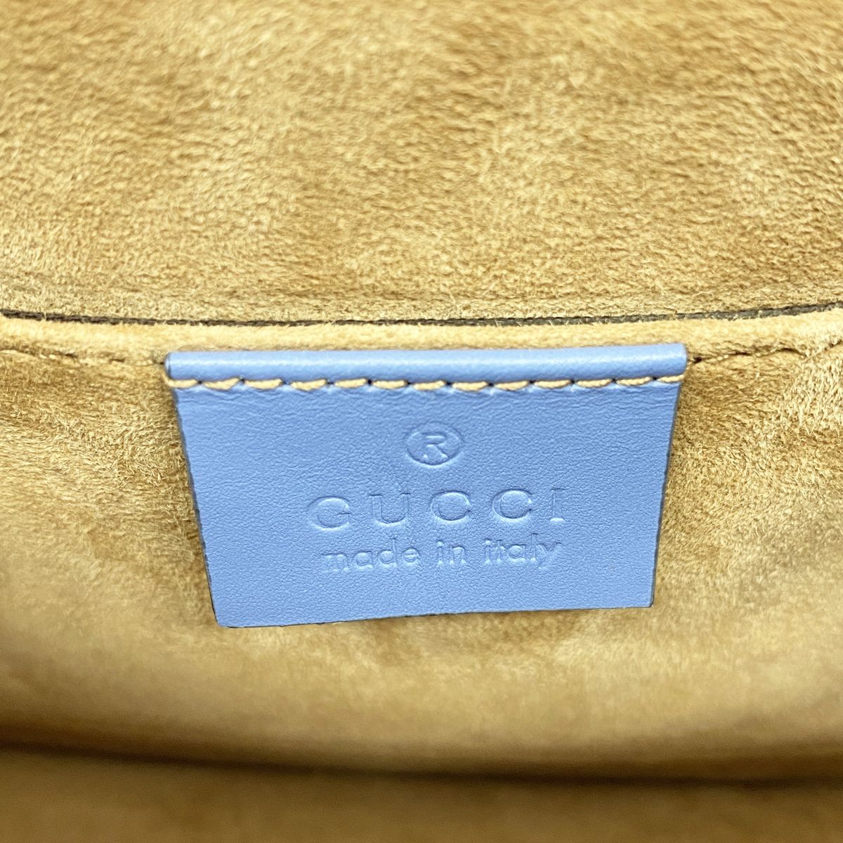 Gucci Handbag Sylvie Leather Blue Gold 2-Way Bag — view 5