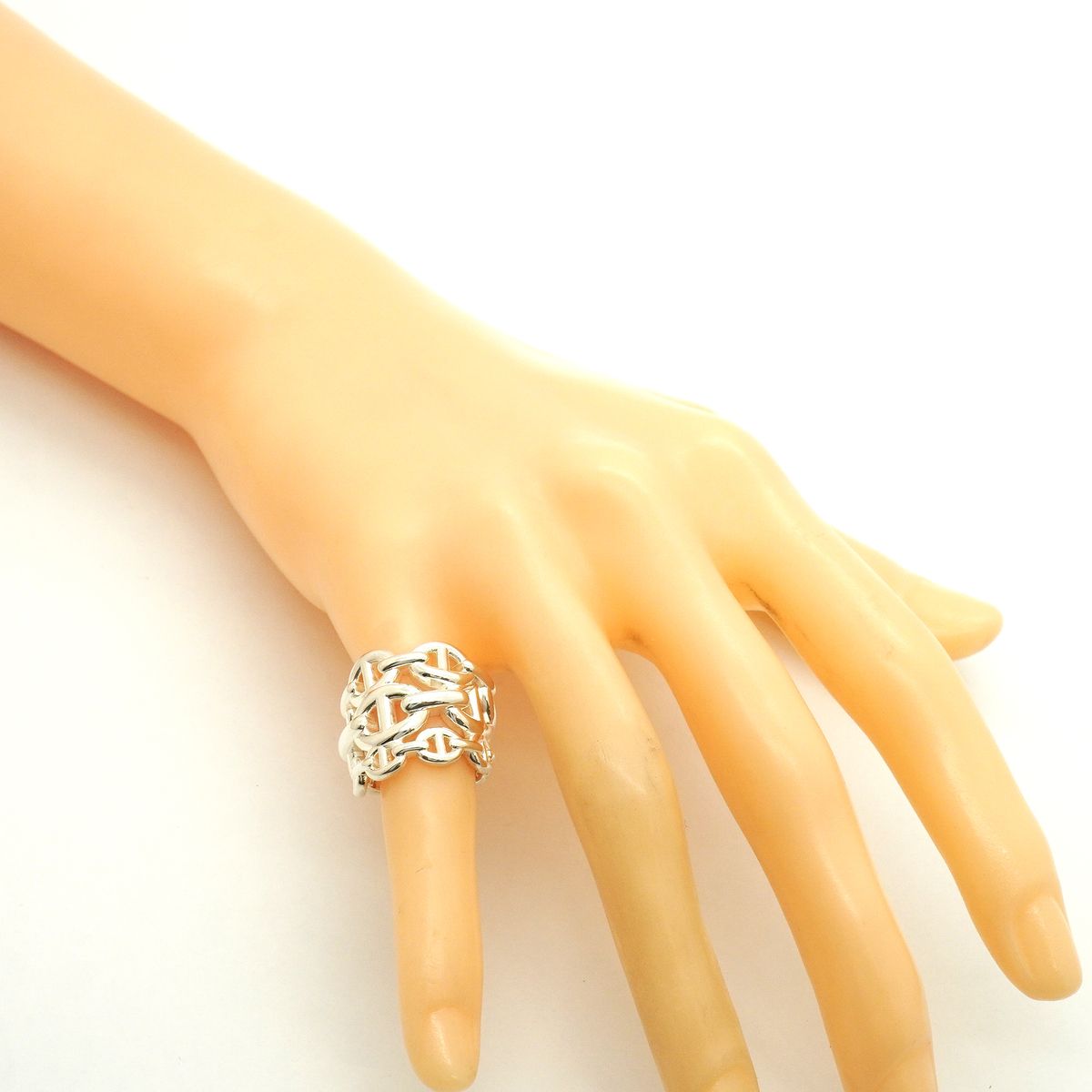 Hermes Ring Enchainee Chaine D'ancre 925 Sterling Silver — view 8