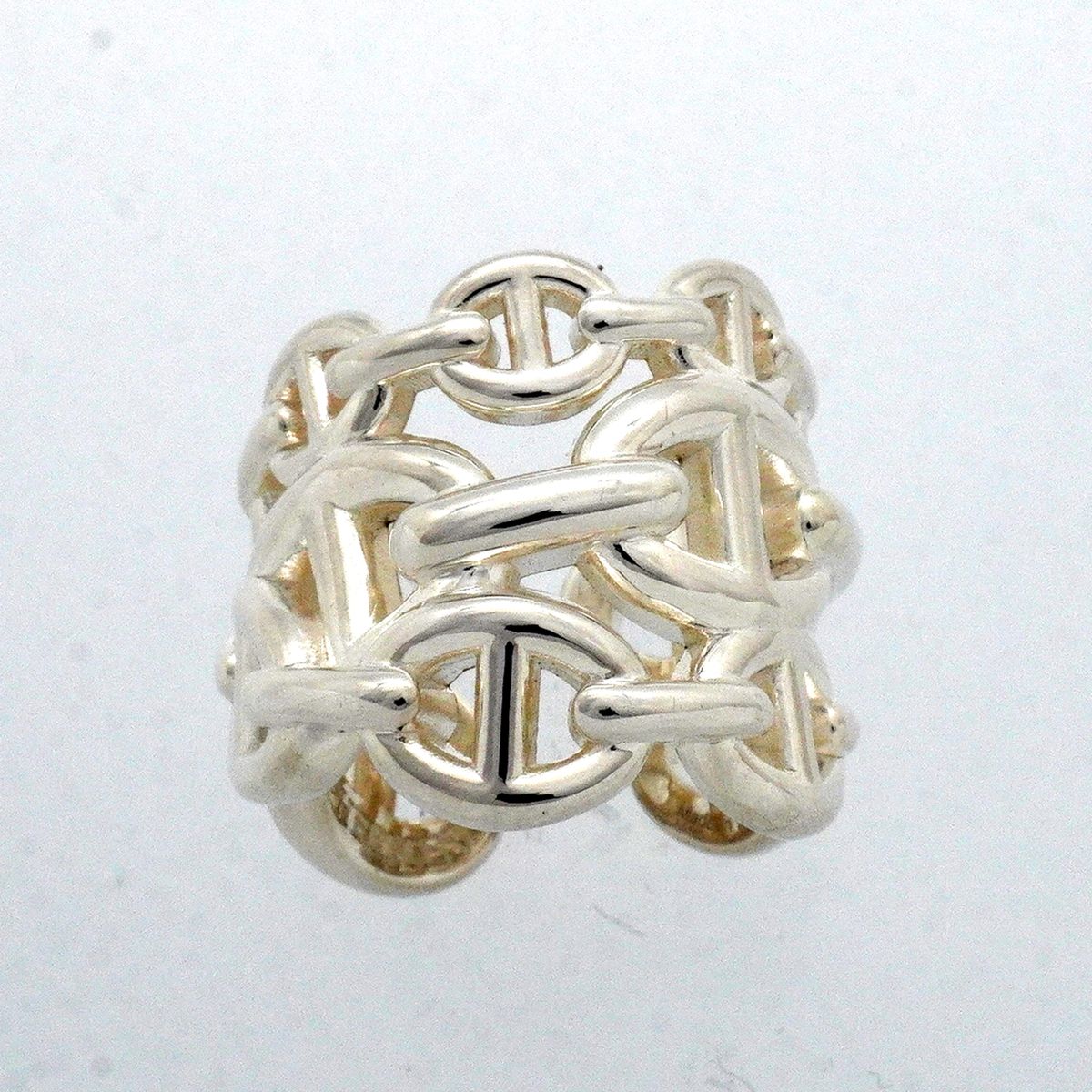 Hermes Ring Enchainee Chaine D'ancre 925 Sterling Silver — view 2