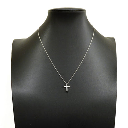 Tiffany & Co Necklace Small Cross Platinum Diamond — view 7