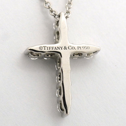 Tiffany & Co Necklace Small Cross Platinum Diamond — view 6