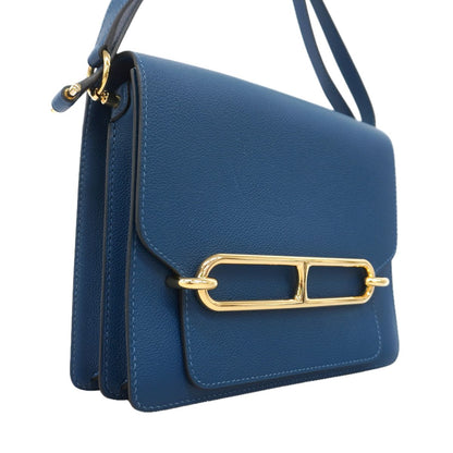 Hermes Shoulder Bag Roulis Evercolor Col Vert Gold — view 2