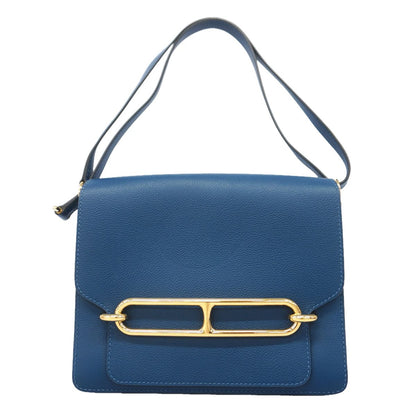 Hermes Shoulder Bag Roulis Evercolor Col Vert Gold