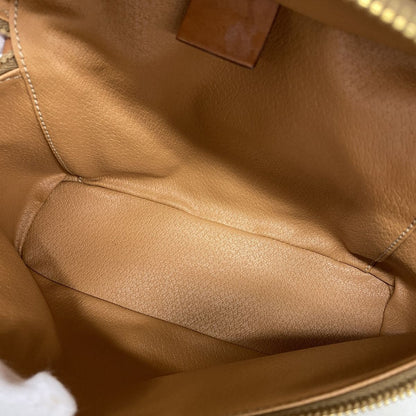 Celine Vanity Bag Macadam Brown Gold — view 4