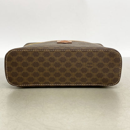 Celine Vanity Bag Macadam Brown Gold — view 3