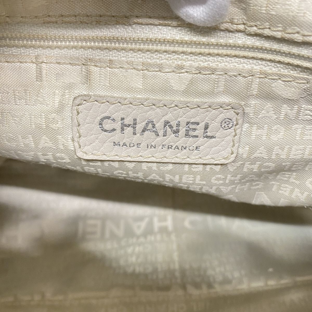 Chanel Shoulder Bag Leather Brown Silver — view 5