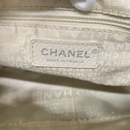 Chanel Shoulder Bag Leather Brown Silver — view 5