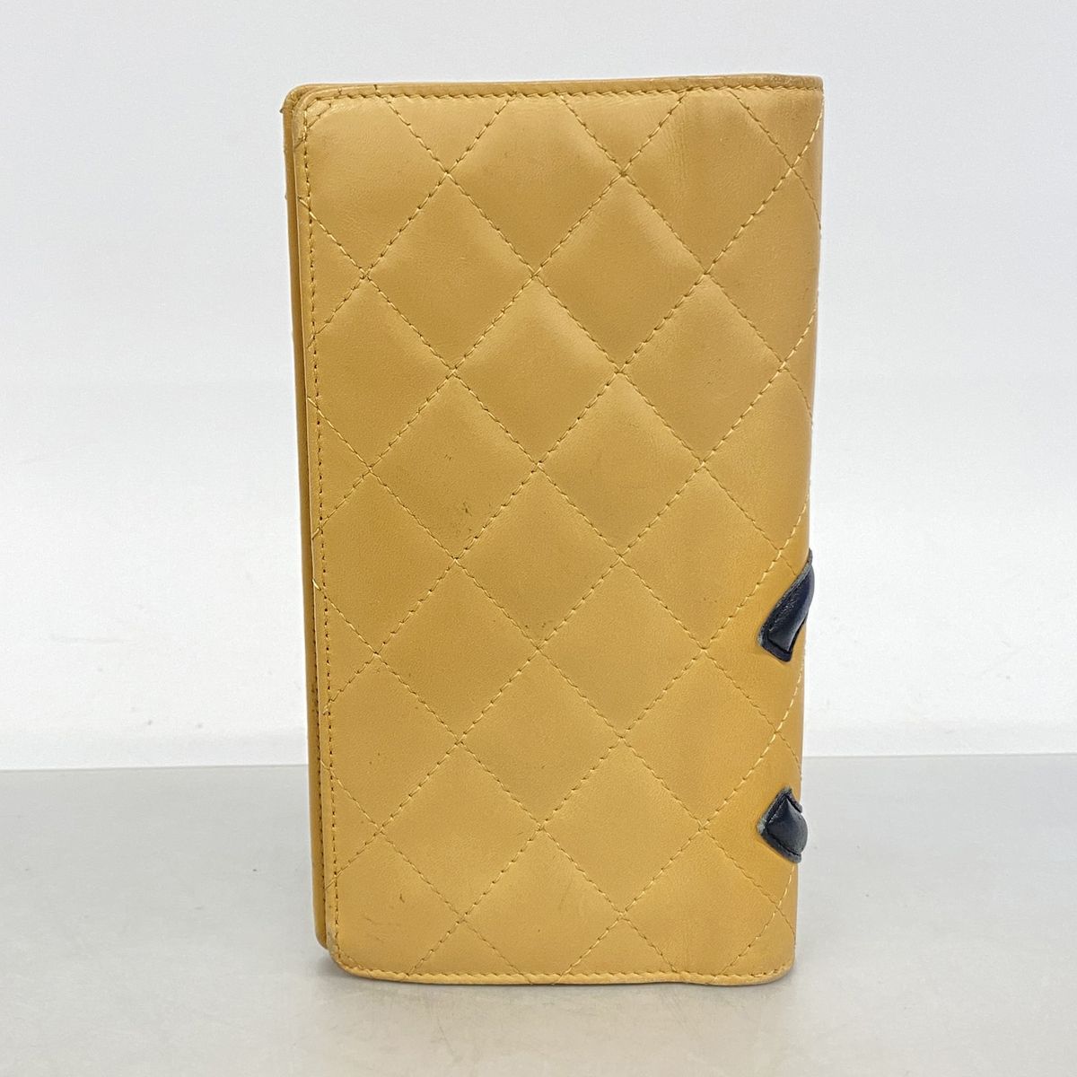 Chanel Wallet Cambon Lambskin Brown Black Silver — view 8