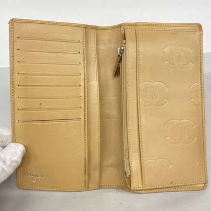 Chanel Wallet Cambon Lambskin Brown Black Silver — view 3