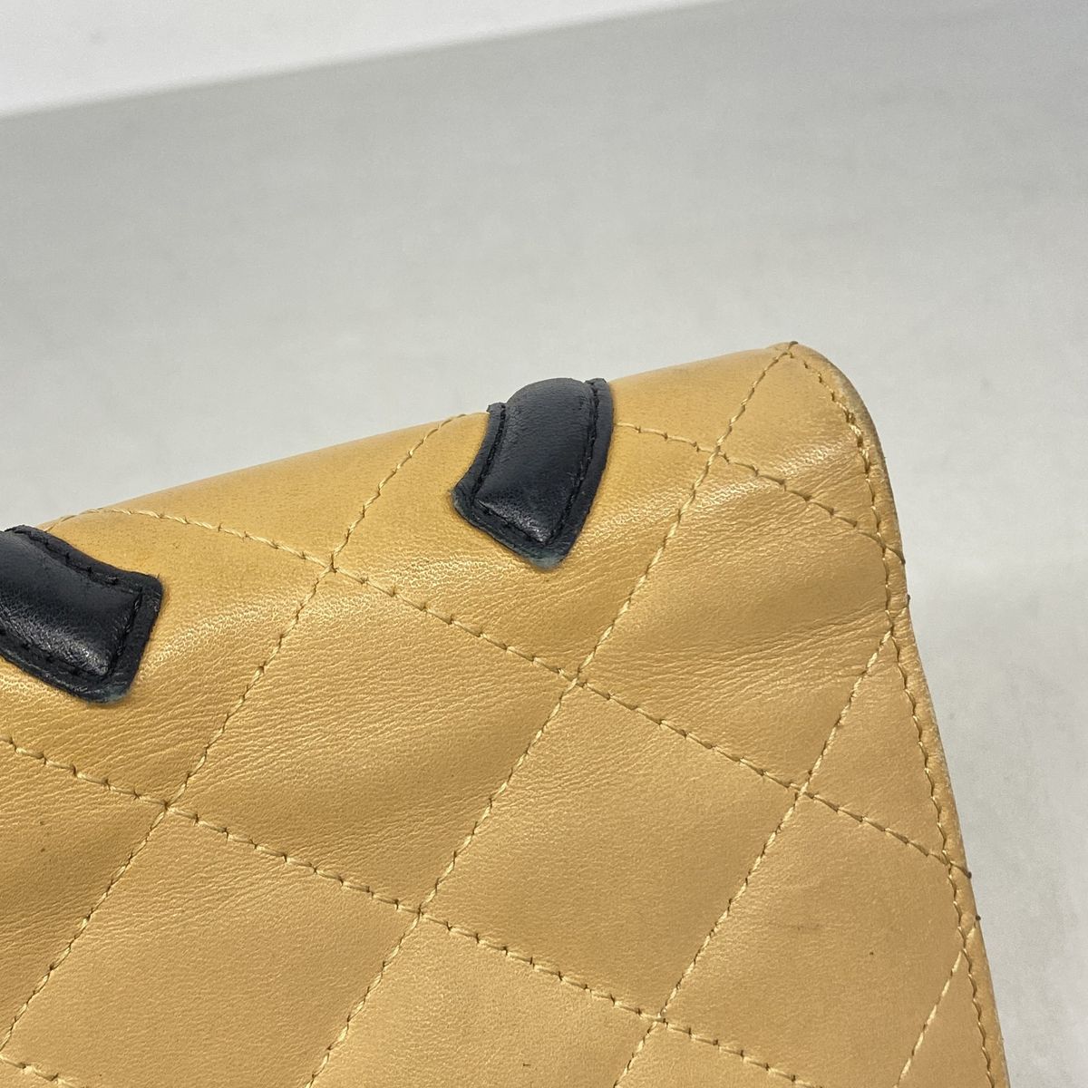 Chanel Wallet Cambon Lambskin Brown Black Silver — view 5