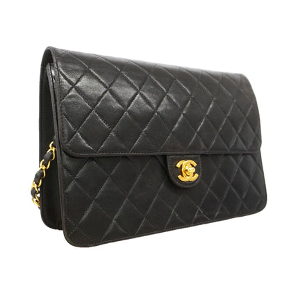 Chanel Shoulder Bag Quilted Lambskin Black — view 2