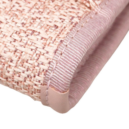 Chanel Chain Tote Bag Deauville Tweed Pink Champagne Gold — view 7