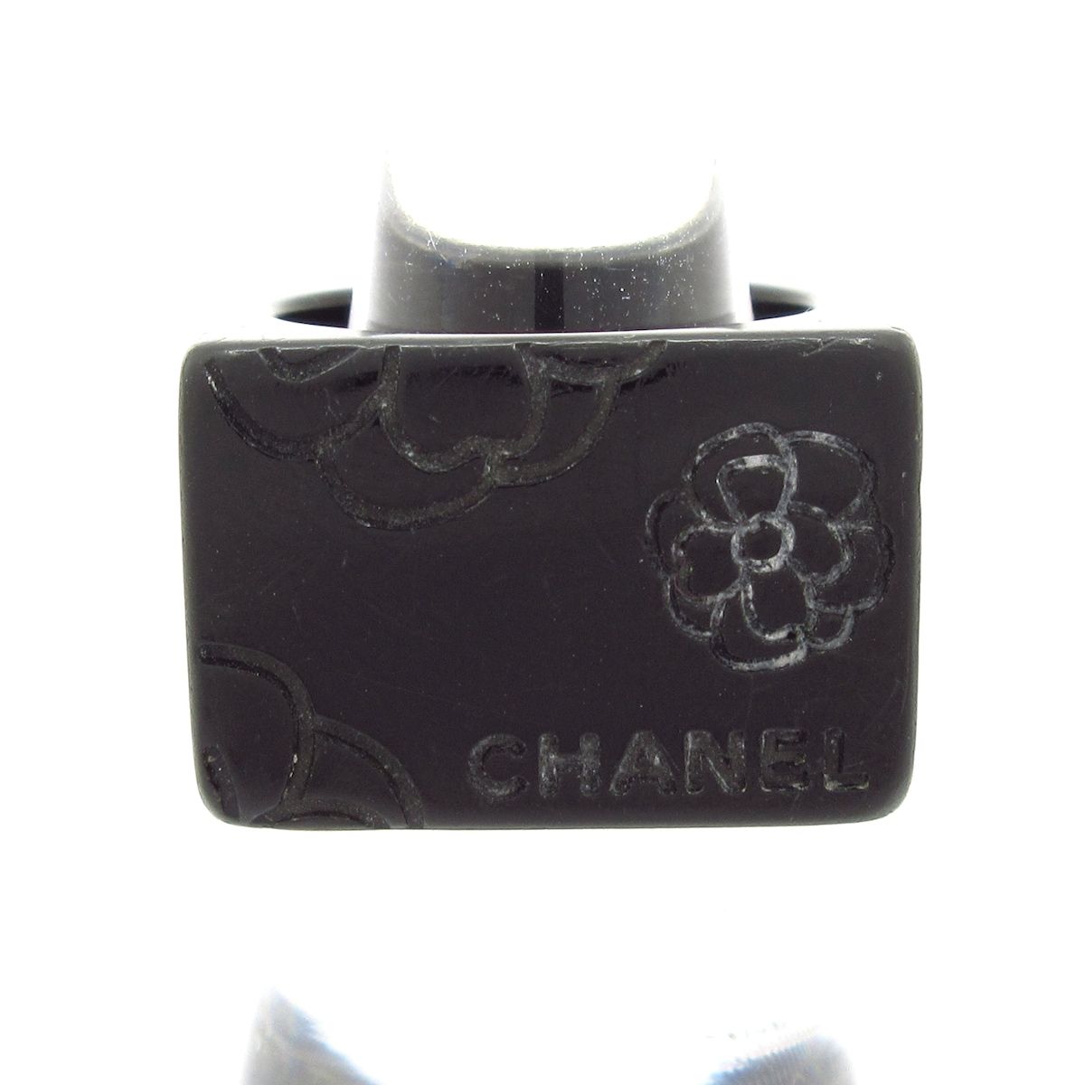 Chanel Ring Camellia Black