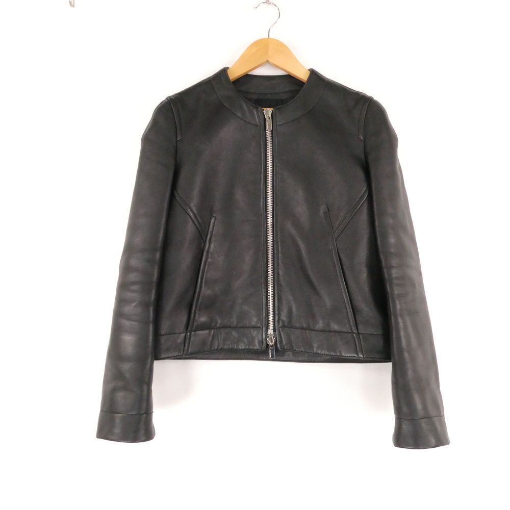 Balenciaga Leather Jacket Sheep Collarless 34