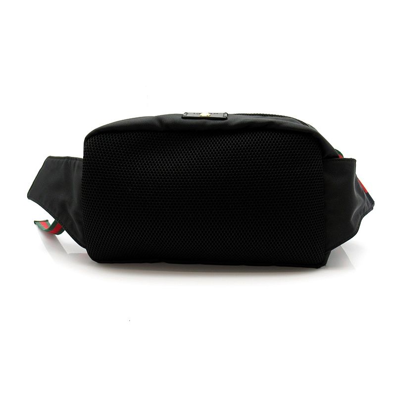 Gucci Embroidered Tiger Belt Bag Nylon Black — view 4