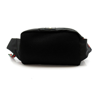Gucci Embroidered Tiger Belt Bag Nylon Black — view 4