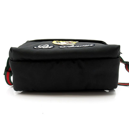 Gucci Embroidered Tiger Belt Bag Nylon Black — view 6