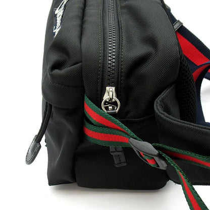 Gucci Embroidered Tiger Belt Bag Nylon Black — view 3