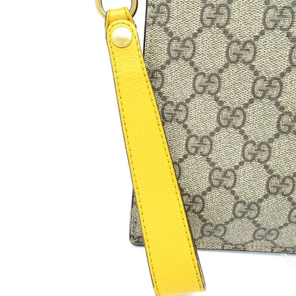Gucci Neo Vintage Clutch GG Supreme Beige Yellow — view 2
