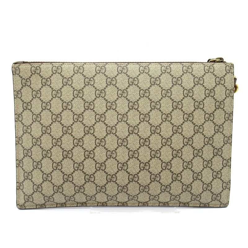 Gucci Neo Vintage Clutch GG Supreme Beige Yellow — view 4