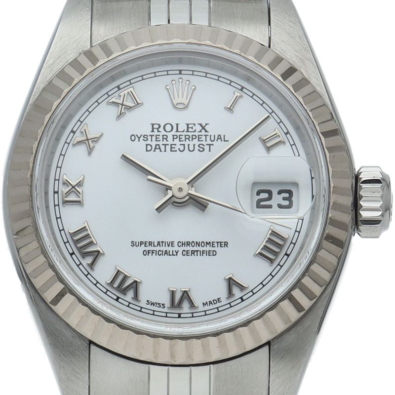 Rolex Datejust Watch 18k White Gold SS