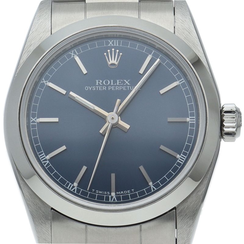 Rolex Oyster Perpetual Boys' Watch SS Blue Medium