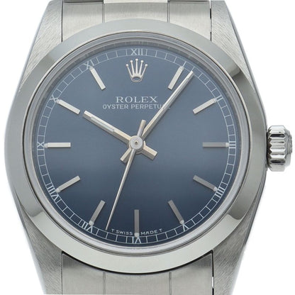 Rolex Oyster Perpetual Boys' Watch SS Blue Medium