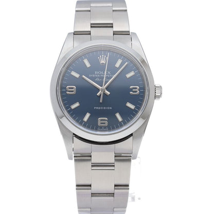 Rolex Air King SS Watch Blue — view 2