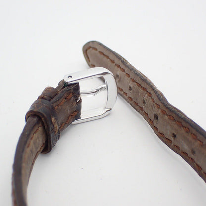 Bvlgari Quartz Watch Black Dial Leather Strap Third Party Buckle — view 6