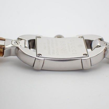 Gucci L Bangle Watch Quartz Black Dial Bamboo Strap — view 8