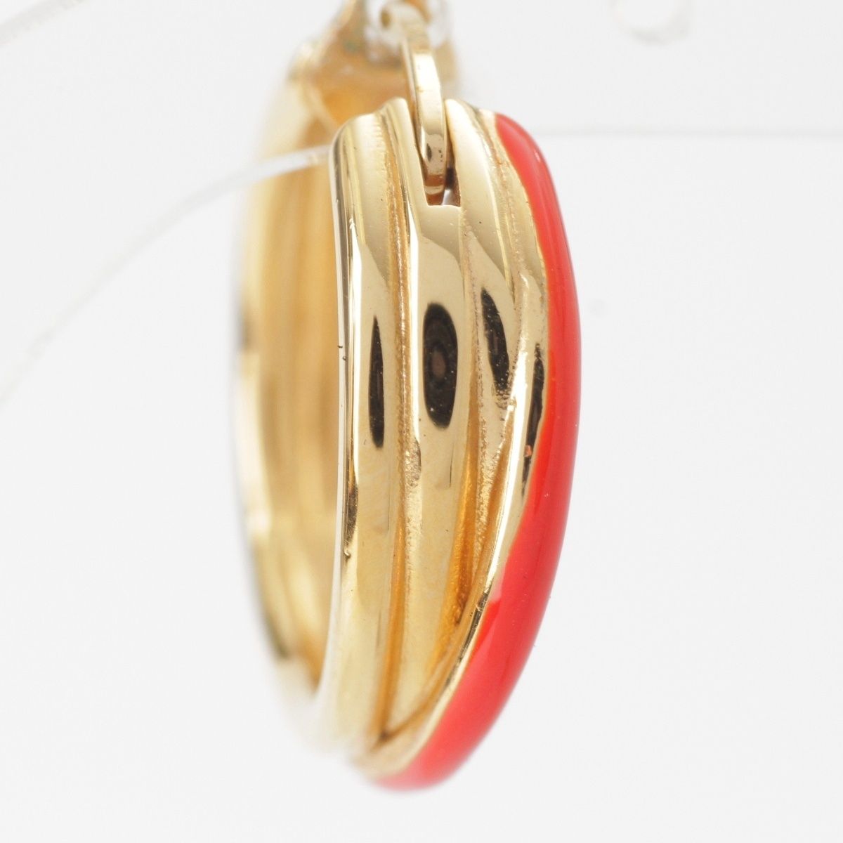 Celine Antral Hoop Earrings Red — view 5