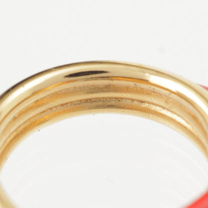 Celine Antral Hoop Earrings Red — view 6