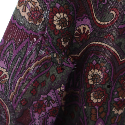 Saint Laurent Rive Gauche Vintage Cotton Floral All Over Print Easy Skirt — view 6