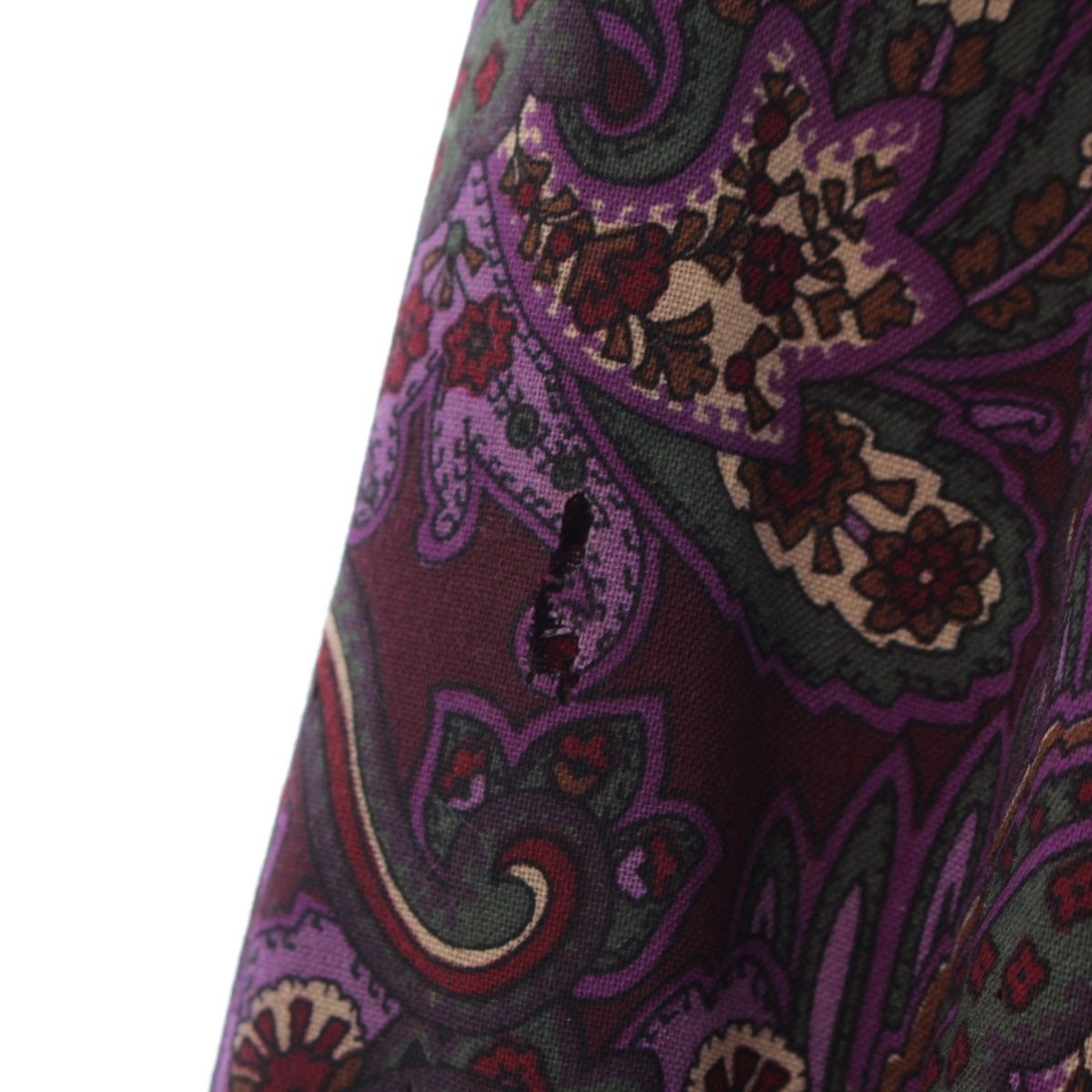 Saint Laurent Rive Gauche Vintage Cotton Floral All Over Print Easy Skirt — view 5