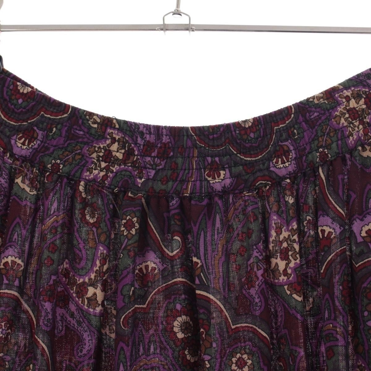 Saint Laurent Rive Gauche Vintage Cotton Floral All Over Print Easy Skirt — view 7