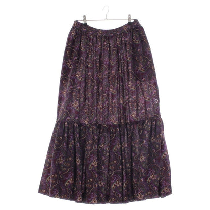Saint Laurent Rive Gauche Vintage Cotton Floral All Over Print Easy Skirt — view 2
