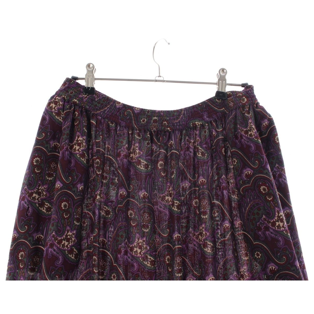 Saint Laurent Rive Gauche Vintage Cotton Floral All Over Print Easy Skirt — view 3