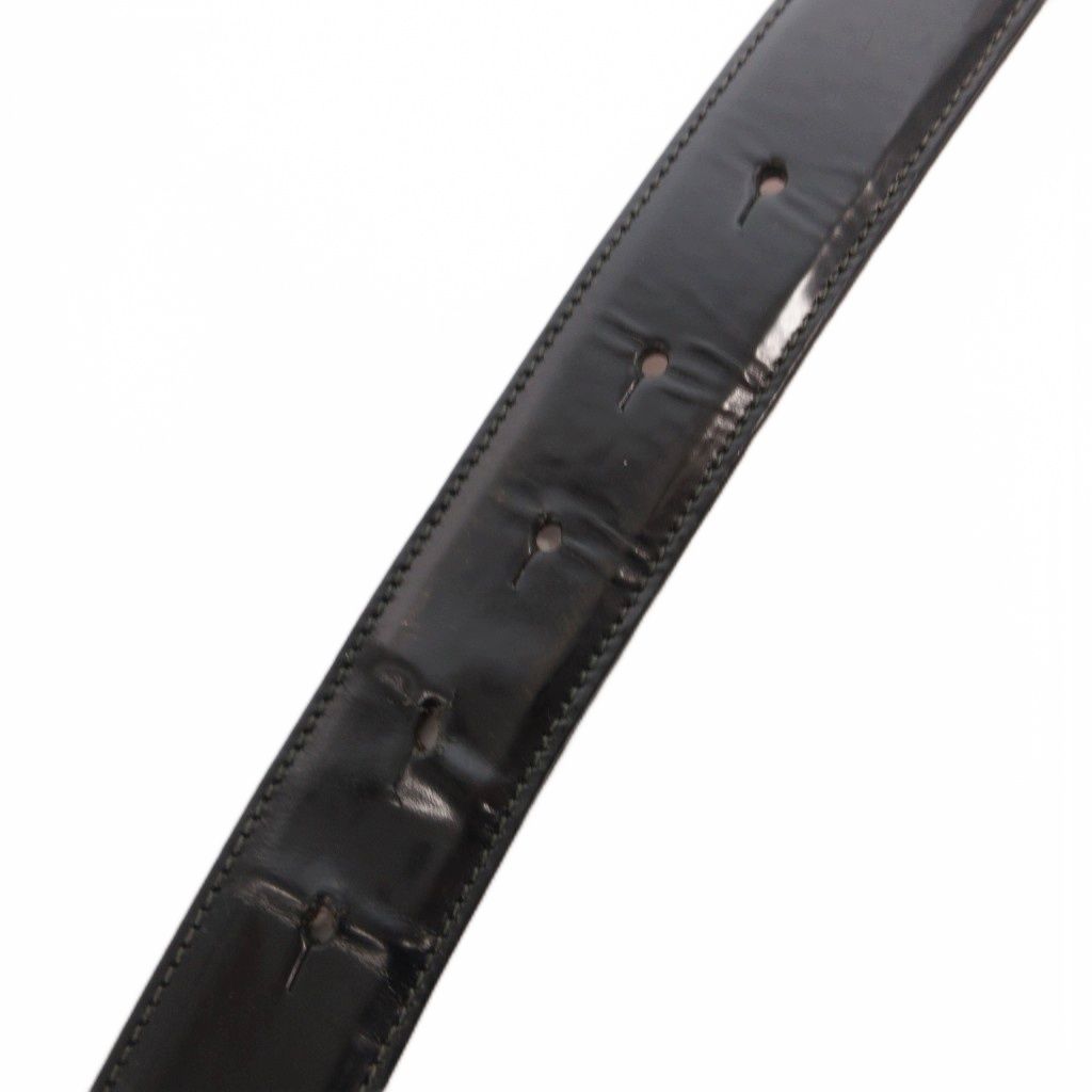 Dolce & Gabbana Belt Logo Plate Studs Leather Black — view 5