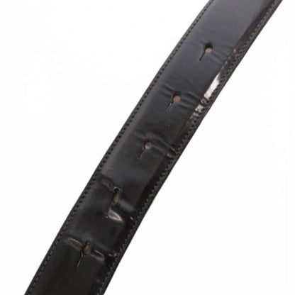 Dolce & Gabbana Belt Logo Plate Studs Leather Black — view 5