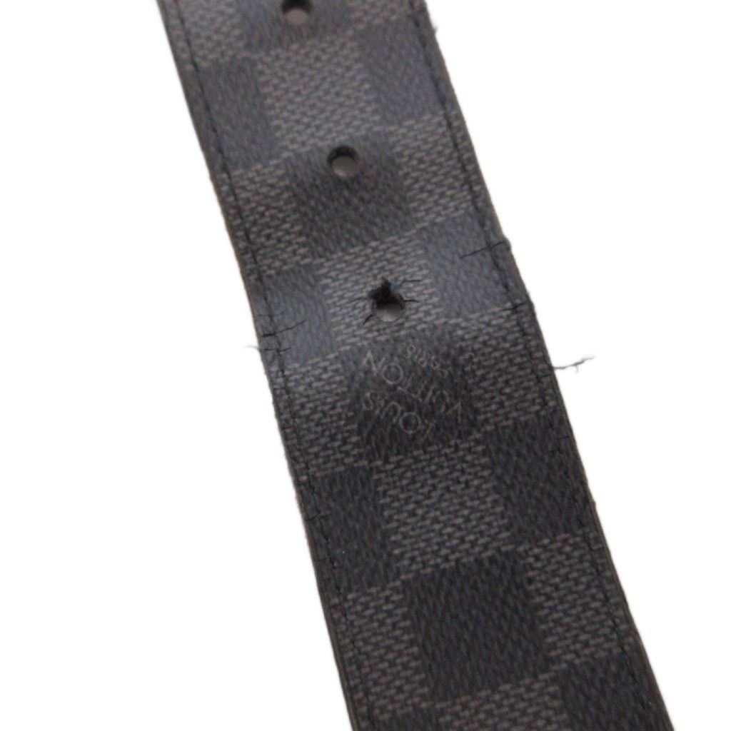 Louis Vuitton Damier Graphite Belt Ceinture Leather Black — view 7