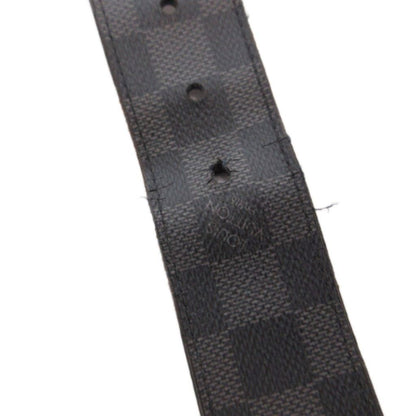 Louis Vuitton Damier Graphite Belt Ceinture Leather Black — view 7
