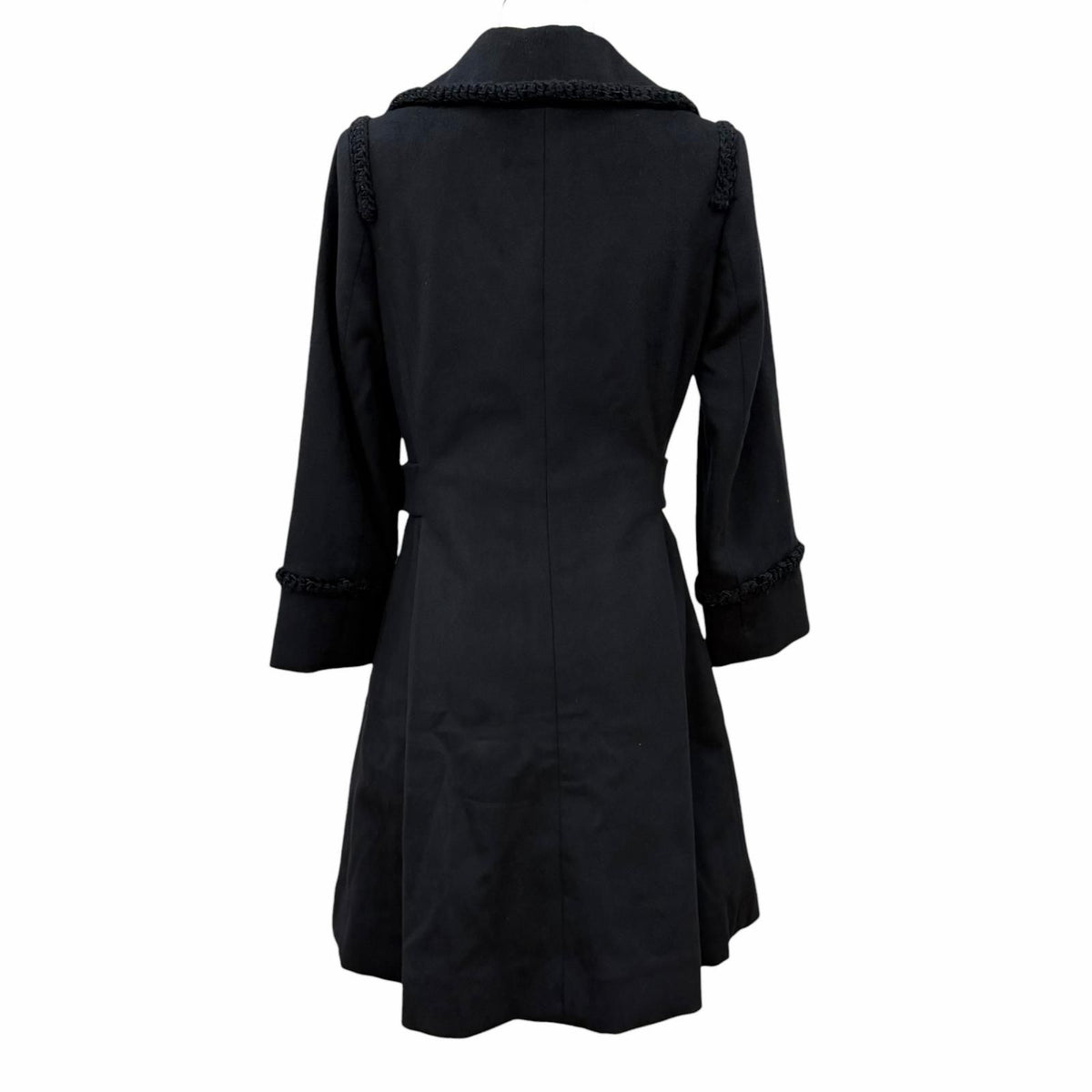 Chanel Cashmere 100% CC Logo Button Chain Design Buckle Double Breasted Coat — view 4