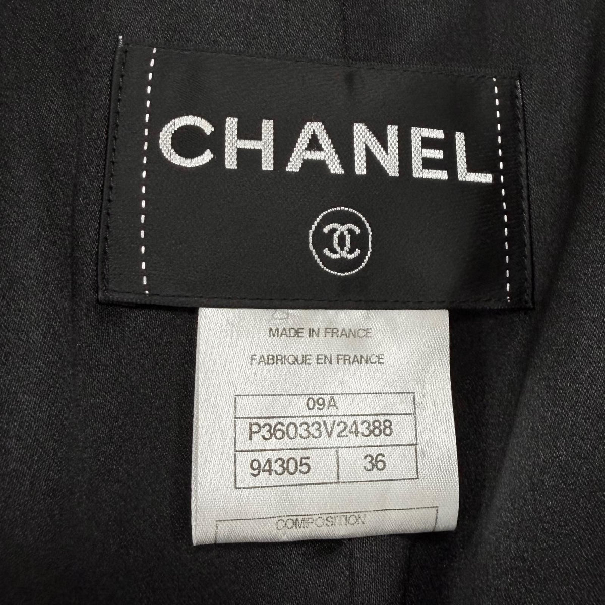 Chanel Cashmere 100% CC Logo Button Chain Design Buckle Double Breasted Coat — view 8