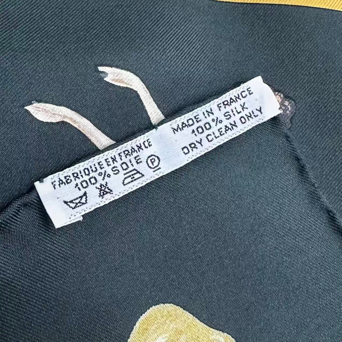 Hermes Carre 90 Silk Scarf la Danse la Dance Ballerina Black — view 6