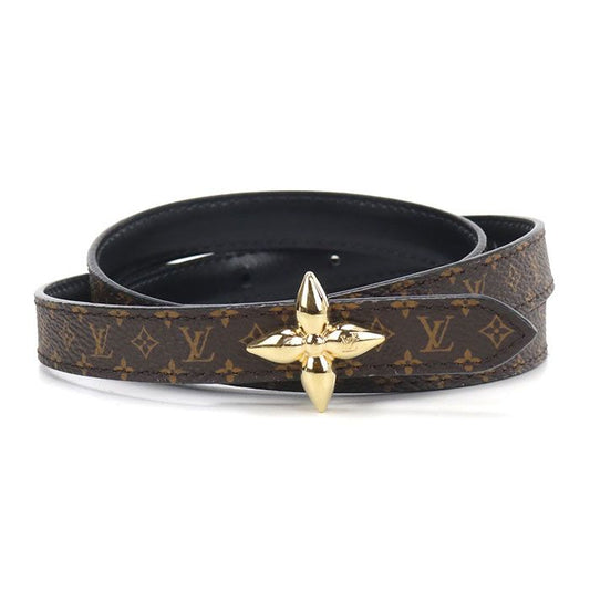 Louis Vuitton LV Mini Flower Glam 15 Belt Monogram Canvas Leather